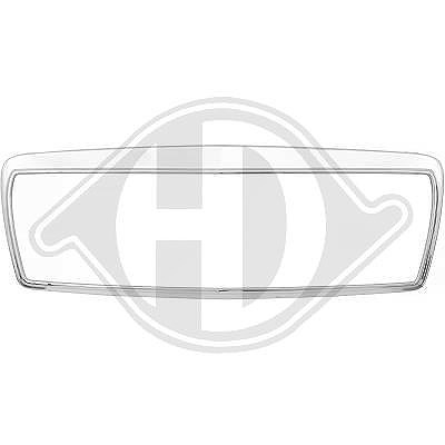 Diederichs Rahmen, Kühlergitter [Hersteller-Nr. 1614049] für Mercedes-Benz