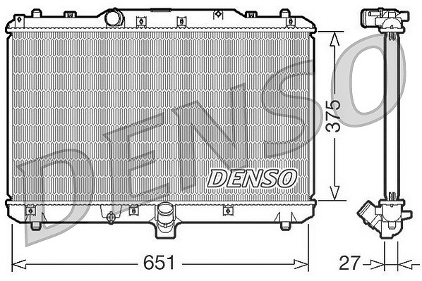 Denso Kühler, Motorkühlung [Hersteller-Nr. DRM47022] für Fiat, Suzuki