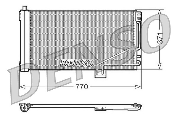 Denso Kondensator, Klimaanlage [Hersteller-Nr. DCN17014] für Mercedes-Benz