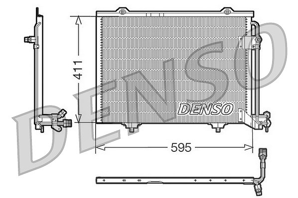 Denso Kondensator, Klimaanlage [Hersteller-Nr. DCN17011] für Mercedes-Benz