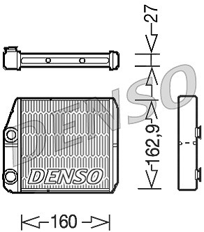 Denso Wärmetauscher, Innenraumheizung [Hersteller-Nr. DRR09035] für Fiat