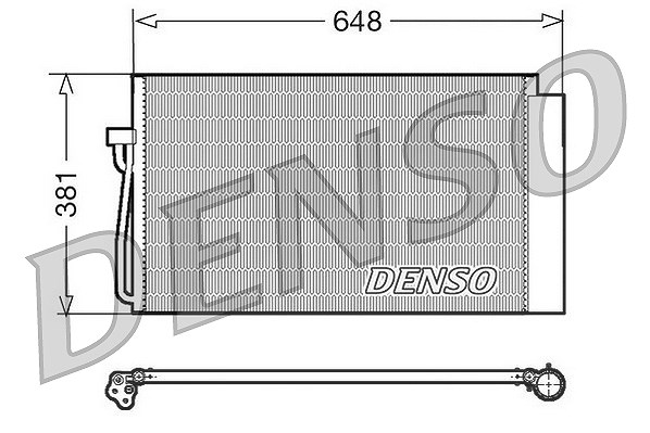 Denso Kondensator, Klimaanlage [Hersteller-Nr. DCN05017] für BMW