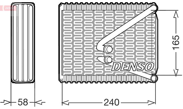 Denso Verdampfer, Klimaanlage [Hersteller-Nr. DEV09010] für Fiat