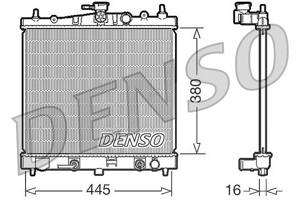 Denso Kühler, Motorkühlung [Hersteller-Nr. DRM46021] für Nissan