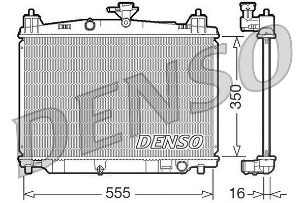 Denso Kühler, Motorkühlung [Hersteller-Nr. DRM44016] für Mazda