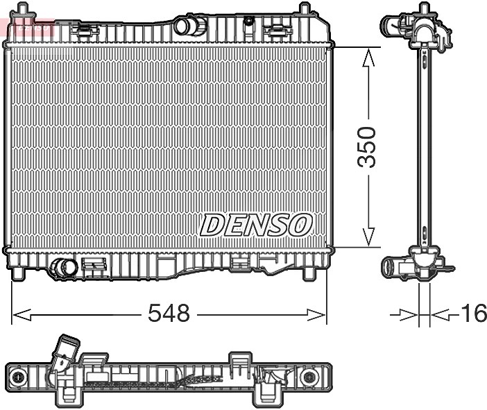 Denso Kühler, Motorkühlung [Hersteller-Nr. DRM10006] für Ford