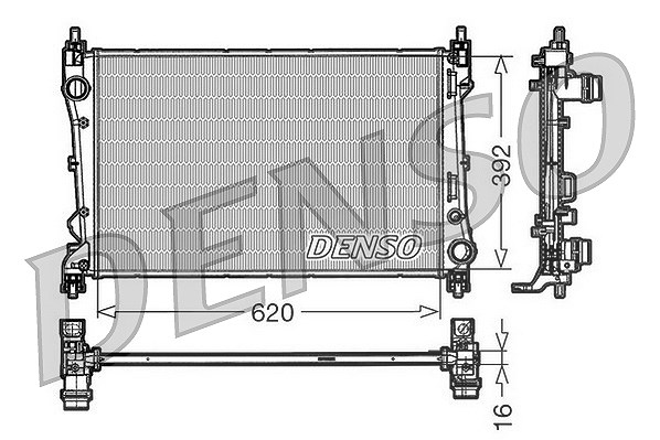 Denso Kühler, Motorkühlung [Hersteller-Nr. DRM09113] für Fiat