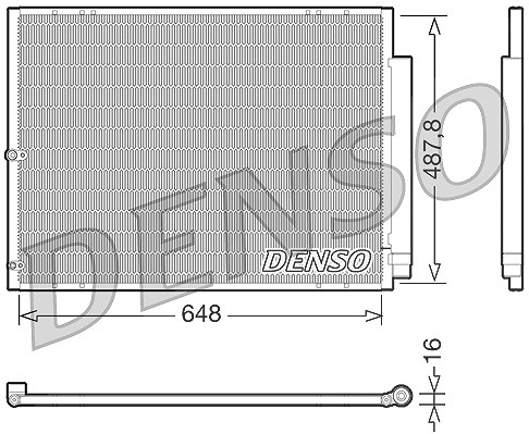 Denso Kondensator, Klimaanlage [Hersteller-Nr. DCN51001] für Lexus