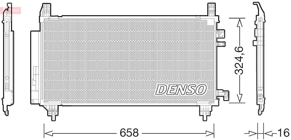 Denso Kondensator, Klimaanlage [Hersteller-Nr. DCN50046]