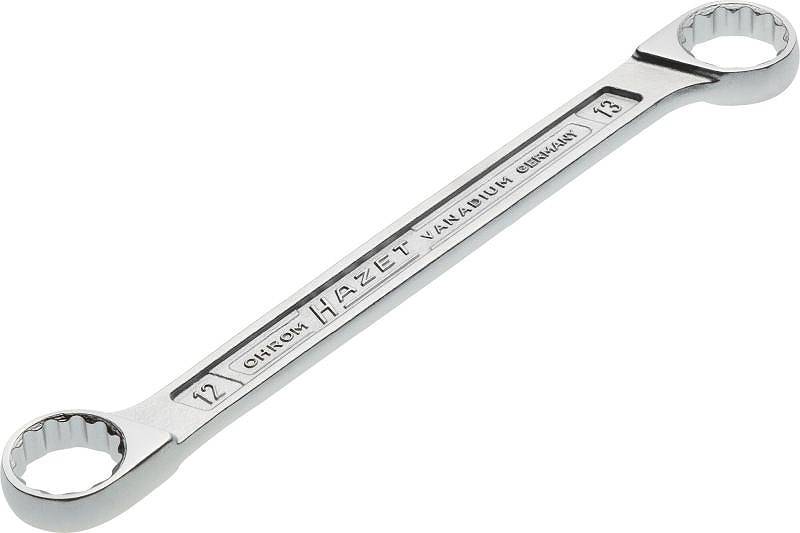 Hazet Doppel-Ringschlüssel - Doppel-Sechskant-Tractionsprofil - 12x13mm [Hersteller-Nr. 610N-12X13]