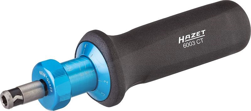 Hazet Drehmoment-Schraubendreher - 1 - 6 Nm - Sechskant 1/4 [Hersteller-Nr. 6003CT]