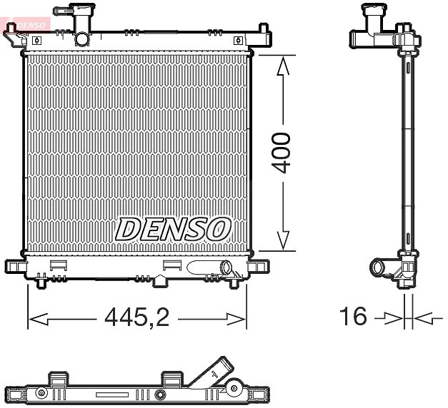 Denso Kühler, Motorkühlung [Hersteller-Nr. DRM46066] für Nissan