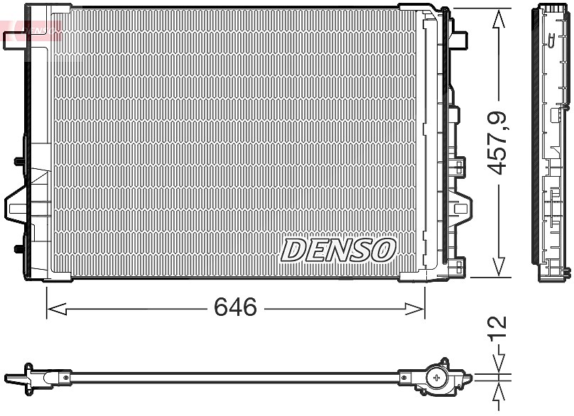 Denso Kondensator, Klimaanlage [Hersteller-Nr. DCN17059] für Mercedes-Benz