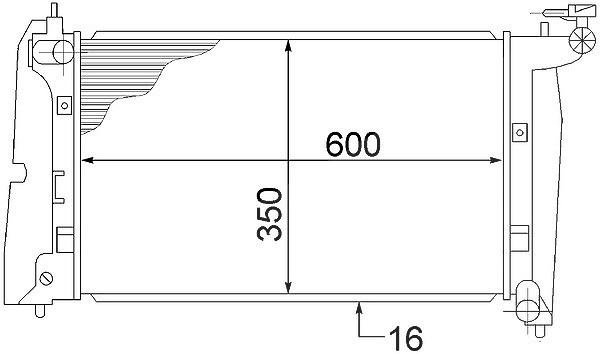 Mahle Kühler, Motorkühlung [Hersteller-Nr. CR1526000S] für Toyota