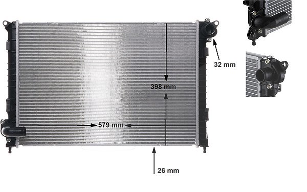 Mahle Kühler, Motorkühlung [Hersteller-Nr. CR983000S] für Mini