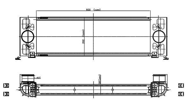 Nrf Ladeluftkühler [Hersteller-Nr. 309039] für Ford