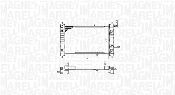 Magneti Marelli Kühler, Motorkühlung [Hersteller-Nr. 350213188200] für Daewoo