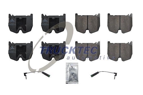 Trucktec Automotive Bremsbelagsatz, Scheibenbremse [Hersteller-Nr. 02.35.457] für Mercedes-Benz