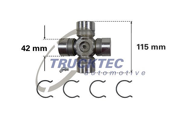 Trucktec Automotive Gelenk, Längswelle [Hersteller-Nr. 02.34.013] für Mercedes-Benz