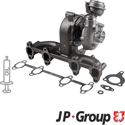 Jp Group Lader, Aufladung [Hersteller-Nr. 1117407800] für VW, Seat, Audi