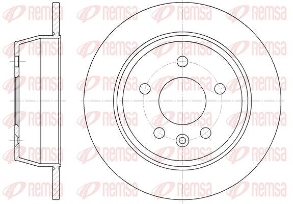 Kawe 1x Bremsscheibe [Hersteller-Nr. 647100] für Mercedes-Benz