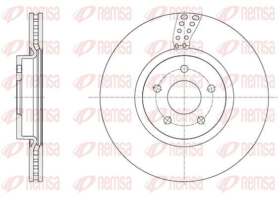 Kawe 1x Bremsscheibe [Hersteller-Nr. 6156110] für Ford