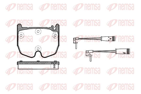 Kawe Bremsbelagsatz, Scheibenbremse [Hersteller-Nr. 099202] für Mercedes-Benz