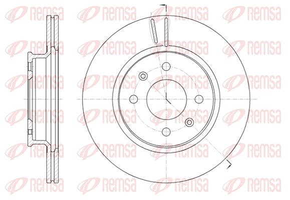 Kawe 1x Bremsscheibe [Hersteller-Nr. 6142410] für Hyundai