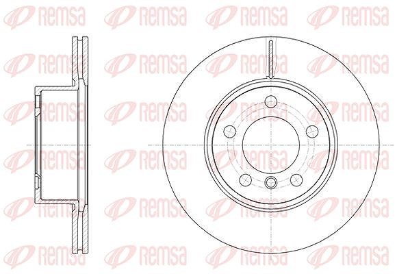 Kawe 1x Bremsscheibe [Hersteller-Nr. 6144910] für BMW