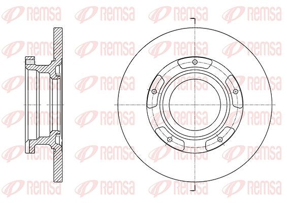 Kawe 1x Bremsscheibe [Hersteller-Nr. 6156400] für Ford