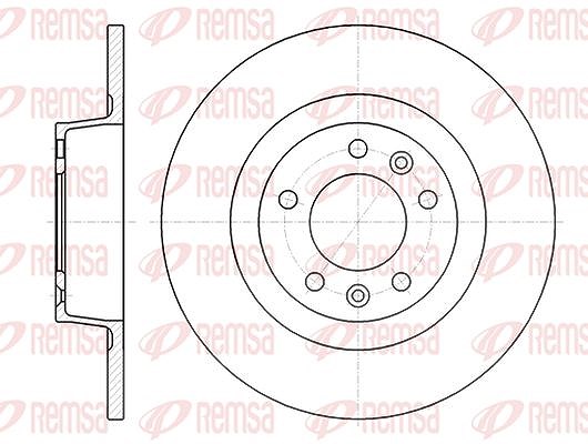 Kawe 1x Bremsscheibe [Hersteller-Nr. 6131200] für Peugeot