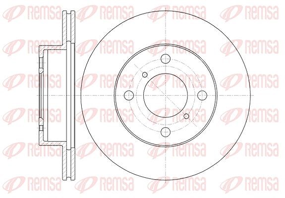 Kawe 1x Bremsscheibe [Hersteller-Nr. 6135310] für Suzuki