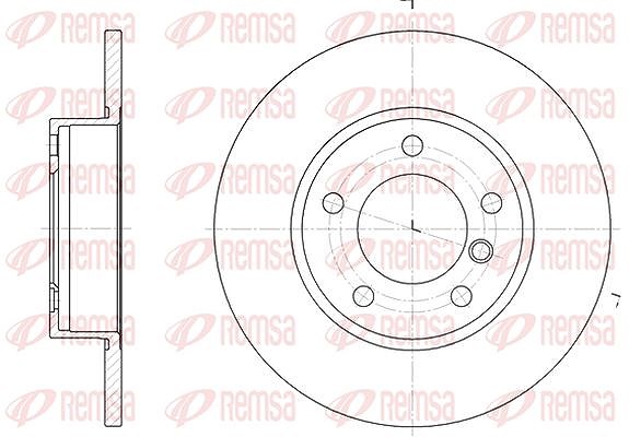 Kawe 1x Bremsscheibe [Hersteller-Nr. 632300] für BMW