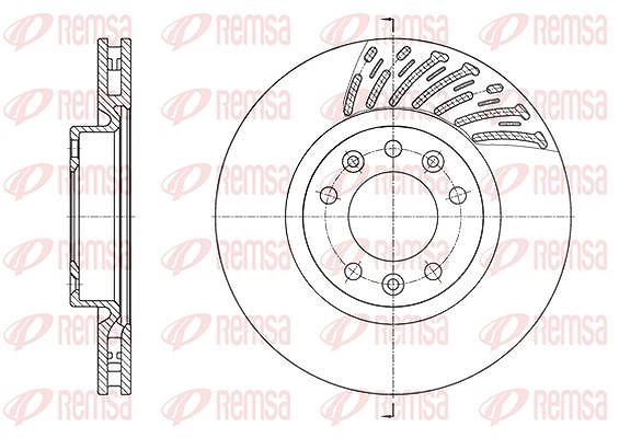 Kawe 1x Bremsscheibe Vorderachse belüftet [Hersteller-Nr. 6155610] für Citroën