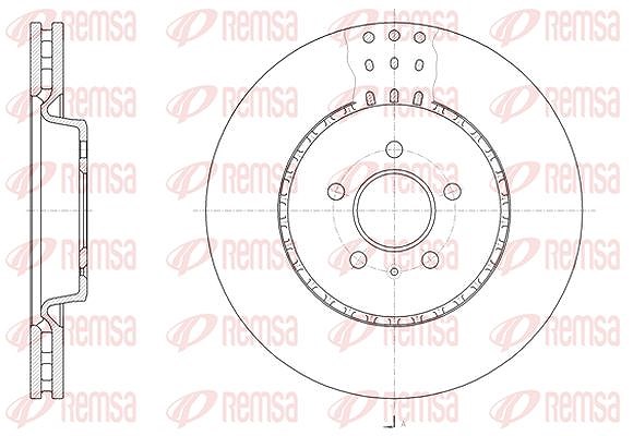 Kawe 1x Bremsscheibe [Hersteller-Nr. 6149310] für Audi, Porsche