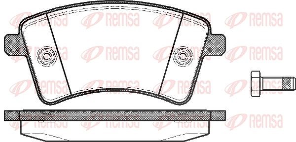 Kawe Bremsbelagsatz, Scheibenbremse [Hersteller-Nr. 135100] für Renault, Mercedes-Benz