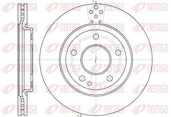 Kawe 1x Bremsscheibe [Hersteller-Nr. 674810] für Mercedes-Benz, Volvo