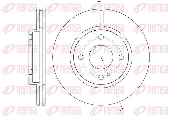 Kawe 1x Bremsscheibe [Hersteller-Nr. 6129910] für Ford