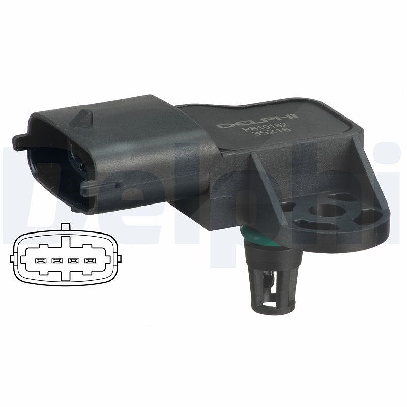 Delphi Sensor, Saugrohrdruck [Hersteller-Nr. PS10182] für Lancia, Alfa Romeo, Abarth, Fiat