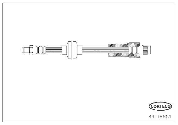 Corteco Bremsschlauch [Hersteller-Nr. 49418881] für Chevrolet