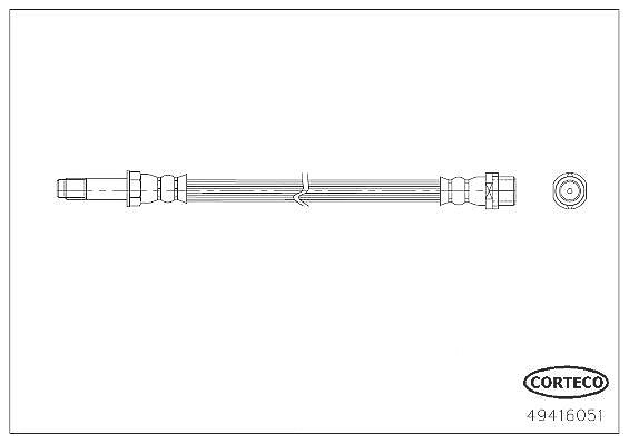 Corteco Bremsschlauch [Hersteller-Nr. 49416051] für Mercedes-Benz