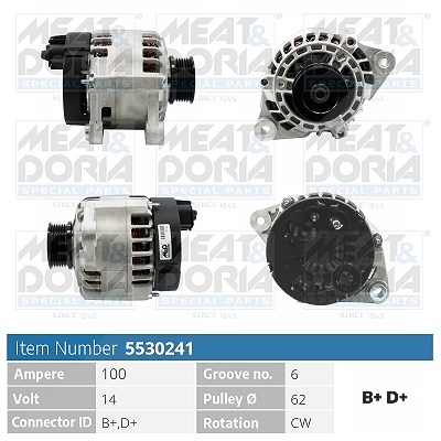 Meat & Doria Generator [Hersteller-Nr. 5530241] für Alfa Romeo, Lancia, Fiat