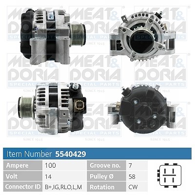 Meat & Doria Generator [Hersteller-Nr. 5540429] für Toyota