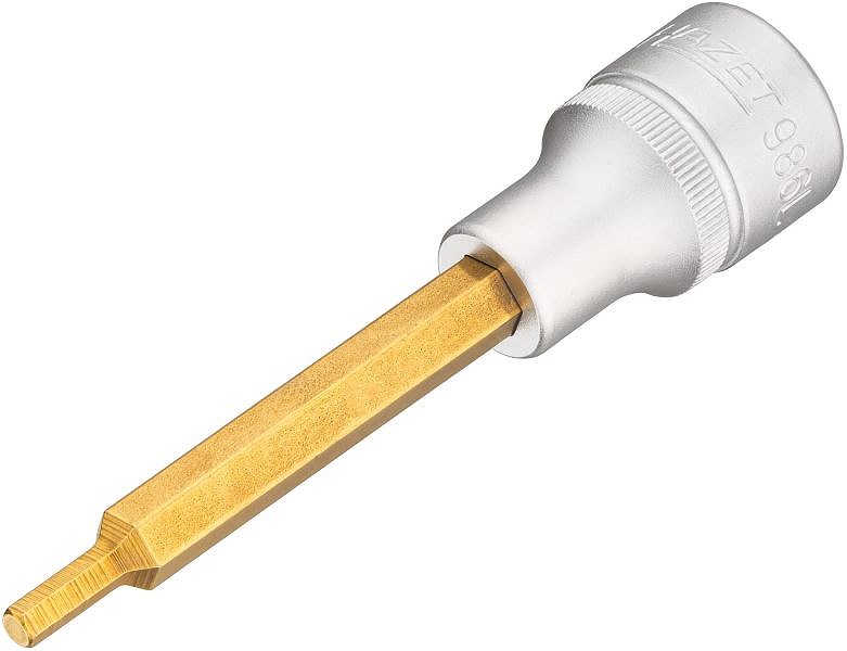 Hazet Schraubendreher-Steckschlüsseleinsatz - 1/2 -Sechskant - 4mm [Hersteller-Nr. 986L-4]