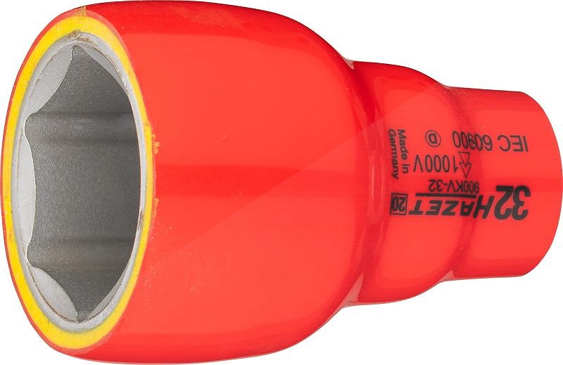 Hazet Steckschlüsseleinsatz - schutzisoliert - 1/2 - Sechskant - 32mm [Hersteller-Nr. 900KV-32]