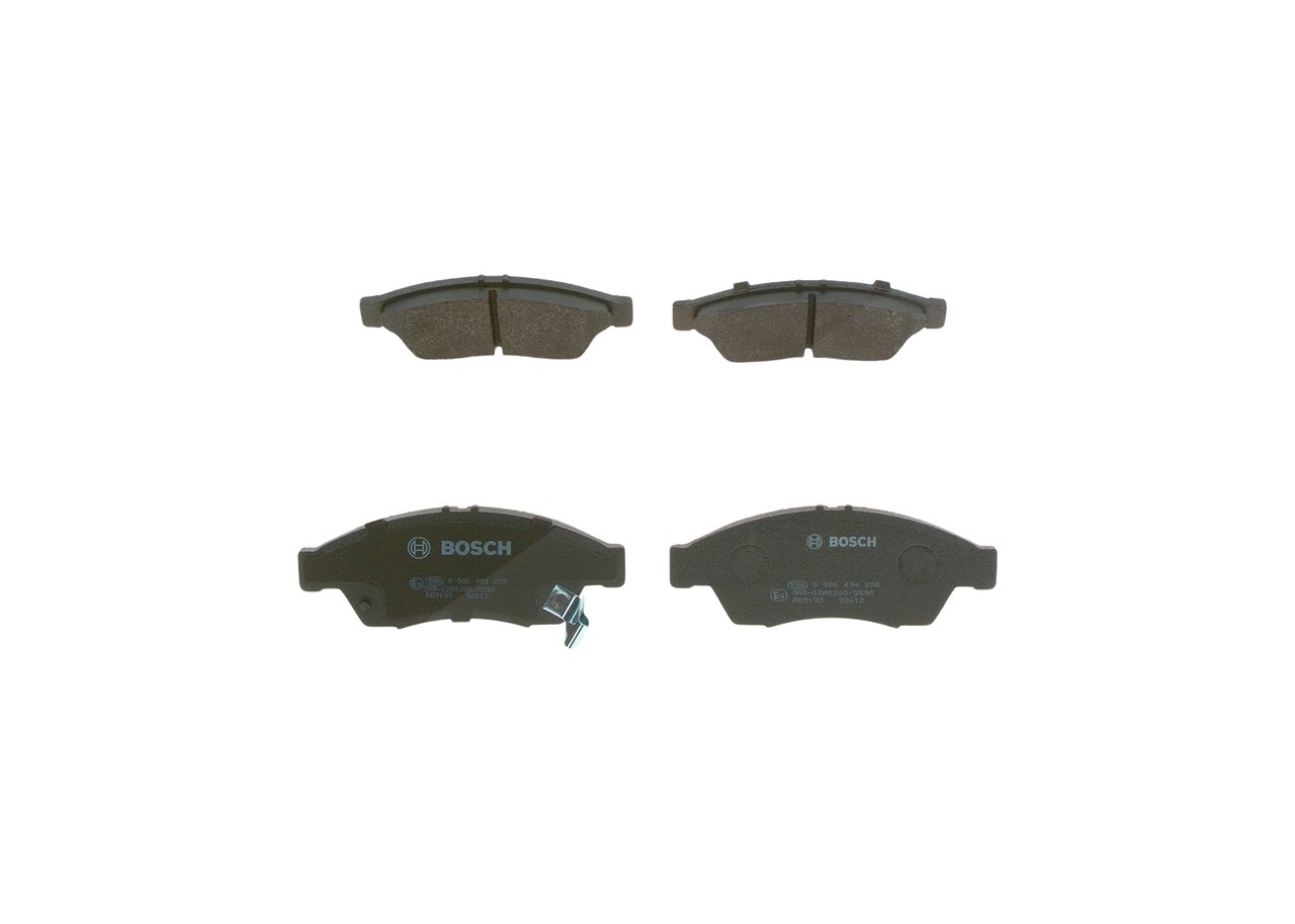 Bosch Bremsbelagsatz, Scheibenbremse [Hersteller-Nr. 0986494238] für Suzuki