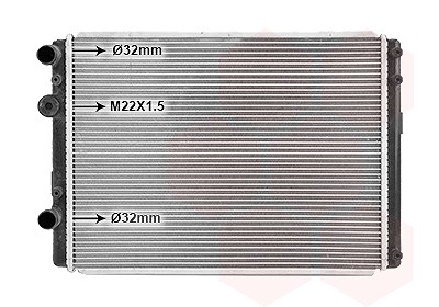 Van Wezel Kühler, Motorkühlung [Hersteller-Nr. 58002249] für VW