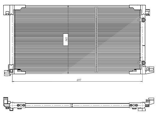 Nrf Kondensator, Klimaanlage [Hersteller-Nr. 350449] für Toyota