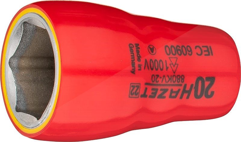 Hazet Steckschlüsseleinsatz - 3/8 - Sechskant-Tractionsprofil - 20mm [Hersteller-Nr. 880KV-20]