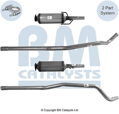 Bm Catalysts Ruß-/Partikelfilter, Abgasanlage [Hersteller-Nr. BM11020P] für Opel, Vauxhall